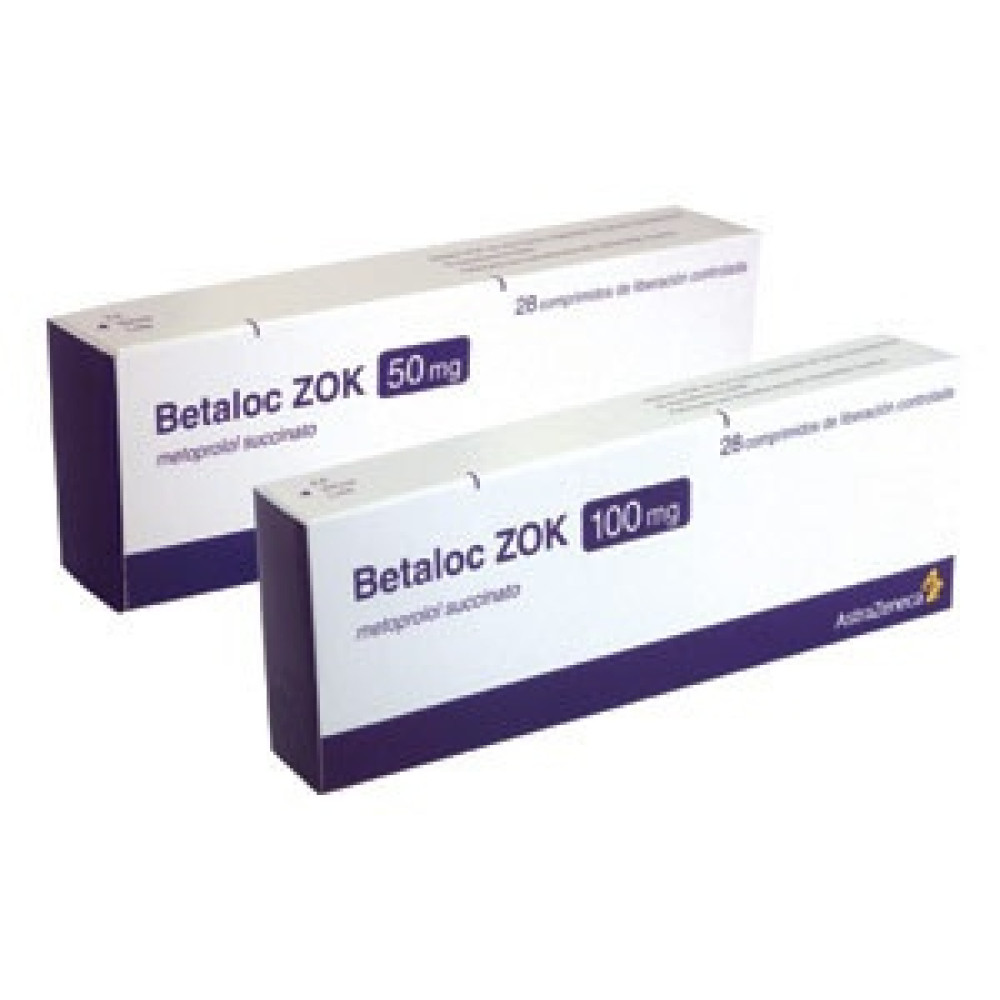 Беталок ЗОК 50 мг х 28 / Betaloc ZOK 50 mg x 28 - Лекарства с рецепта