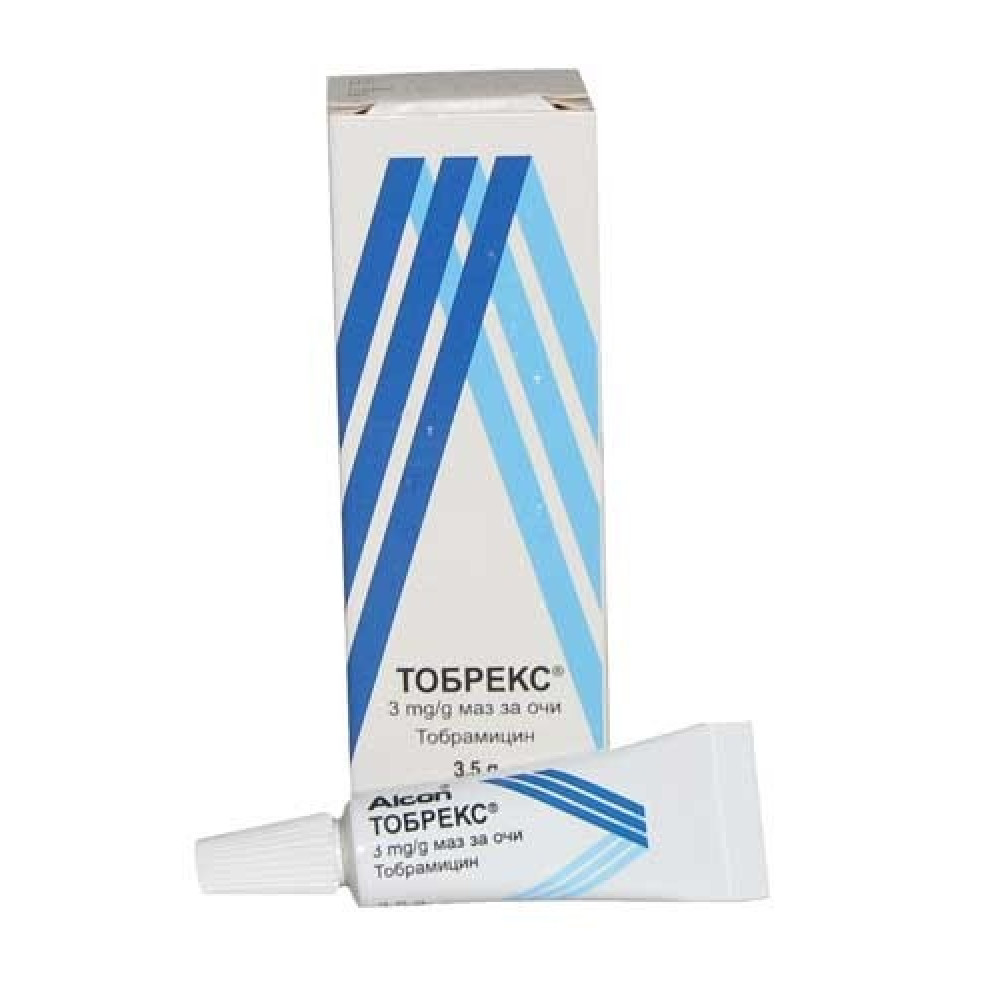 Tobrex 0,3% eye ointment 3.5 gr / Тобрекс 0,3% маз за очи 3.5 мл. - Лекарства с рецепта