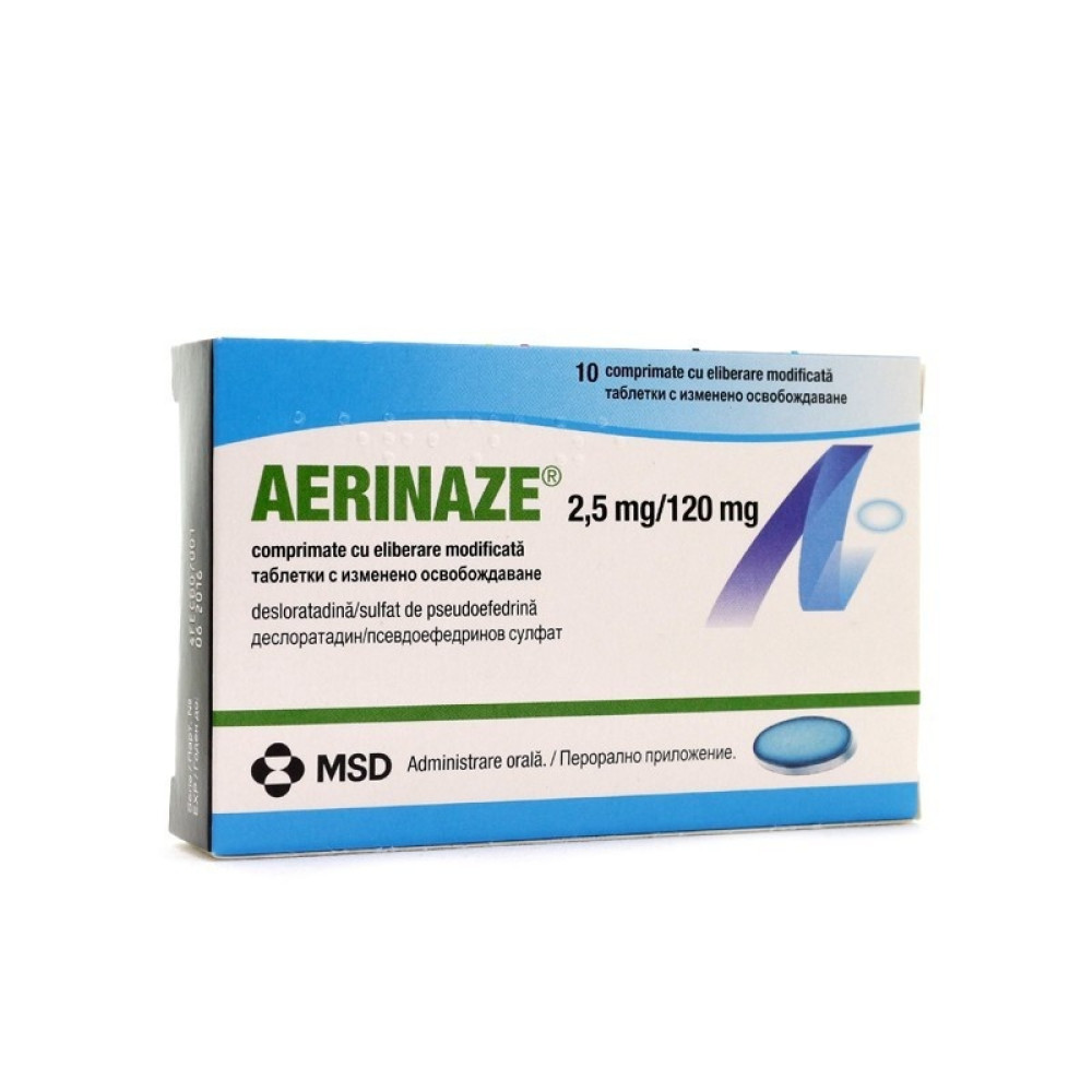 Aerinaze 10 tabl. / Ериназе 10 таблетки - Лекарства с рецепта