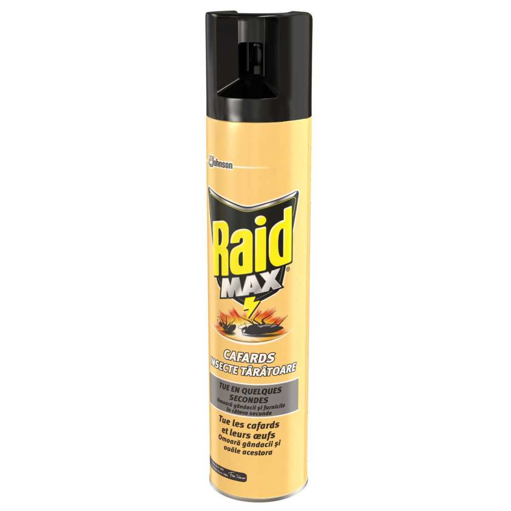 Raid Max спрей-аерозол срещу пълзящи насекоми 3в1 400мл. -