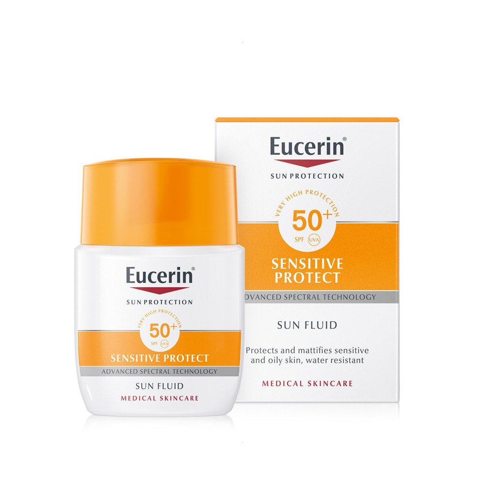 Eucerin Sun SPF50+ Флуид за лице 50мл -