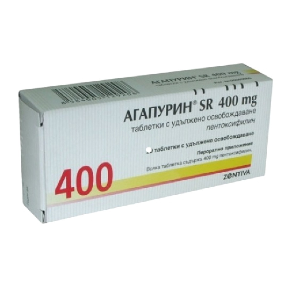 Agapurin SR 400 tabs mg. x 60 /Агапурин SR таблeтки 400 мг. х 60 - Лекарства с рецепта