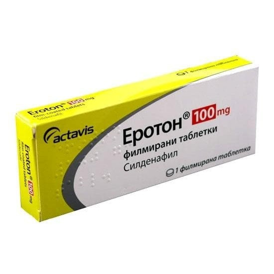 ЕРОТОН филм табл 100 мг х 1 бр