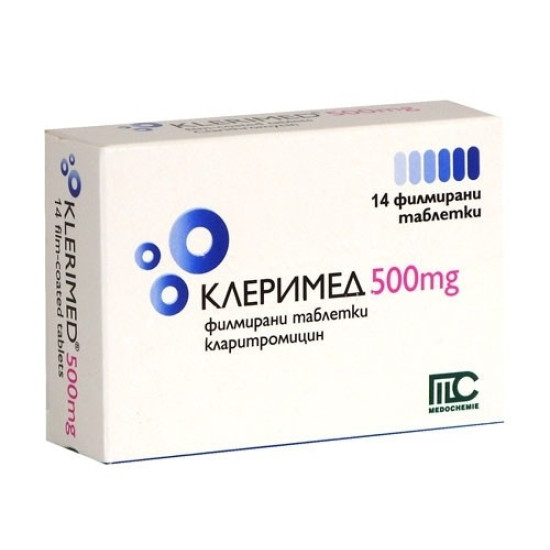 КЛЕРИМЕД табл 500 мг х 14 бр
