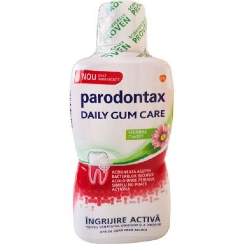 Parodontax Daily Gum Care Herbal Twist - вода за уста за здрави венци и зъби 500мл -