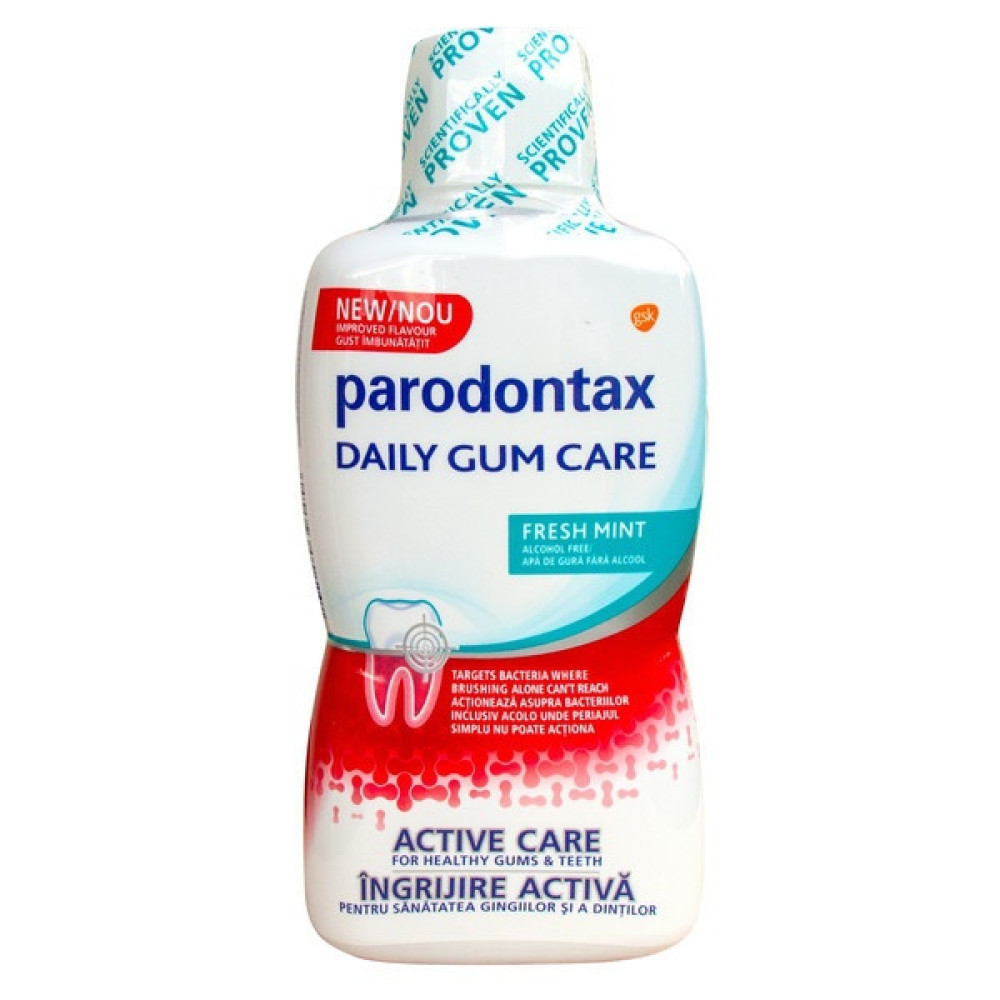 Parodontax вода за уста, защита при кървене на венците 500мл. -