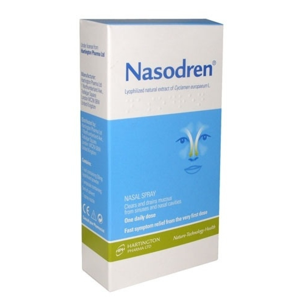 Nasodren nasal spray 50 mg. / 5 ml. / Назодрен спрей за нос 50 мг/ 5 мл - Уши, нос, гърло