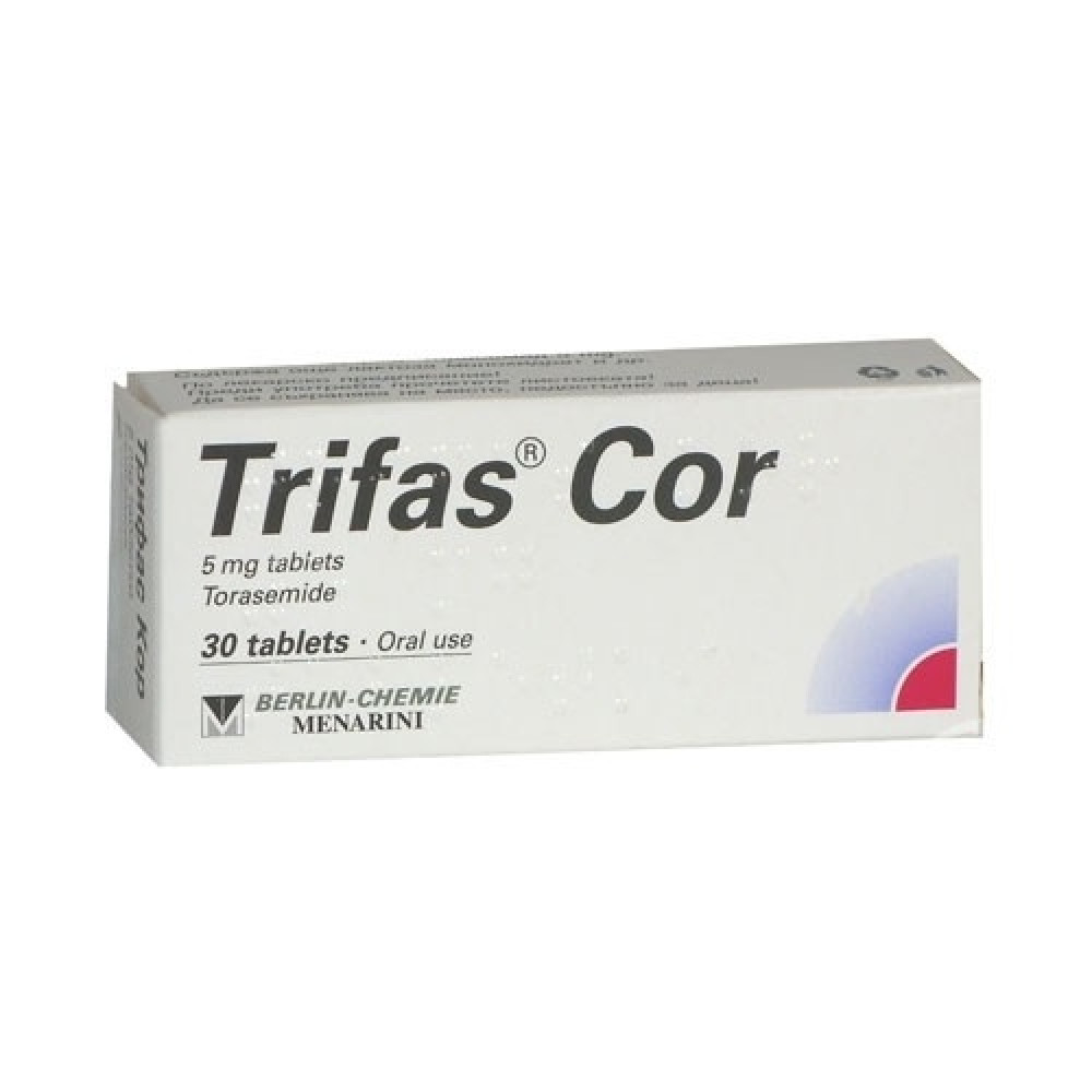 Trifas Cor 5 mg 30 tablets / Трифас Кор 5 мг 30 таблетки - Лекарства с рецепта