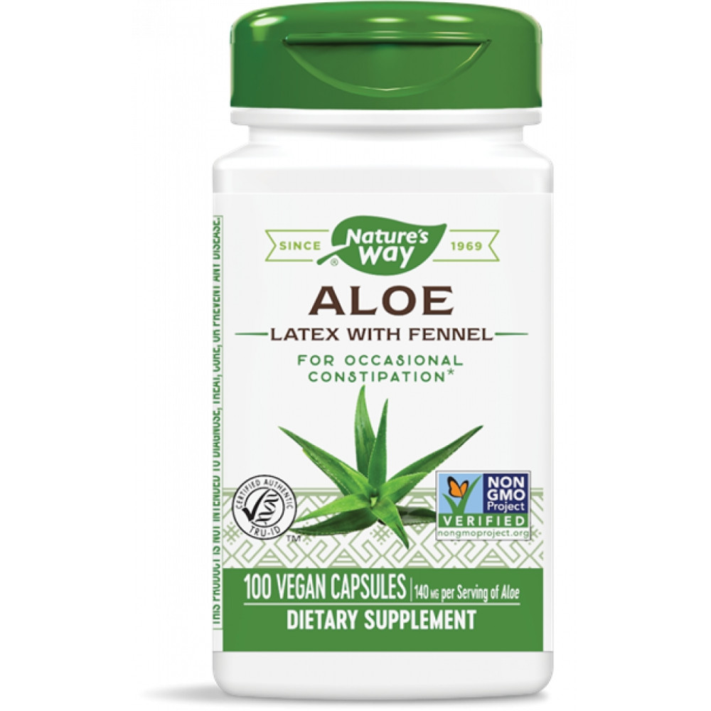 Aloe Vera (Latex with Fennel) 275 mg. 100 capsules Nature’s Way / Алое Вера (латекс с копър) 275 мг 100 капсули Nature’s Way - Имунитет