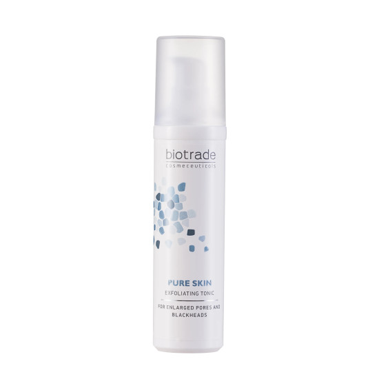 BIOTRADE PURE SKIN ексфолиращ тоник за лице при разширени пори и черни точки за всеки тип кожа 60 мл