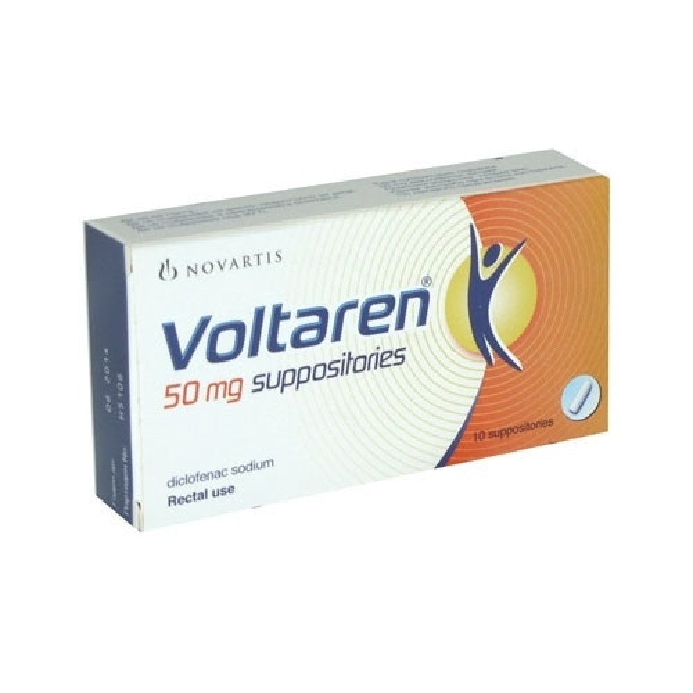 Voltaren suppositories 50 mg 10 pieces / Волтарен супознтории 50 мг 10 броя - Лекарства с рецепта