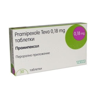ПРАМИПЕКСОЛ ТЕВА табл 0.18 мг/0.25 мг х 30 бр