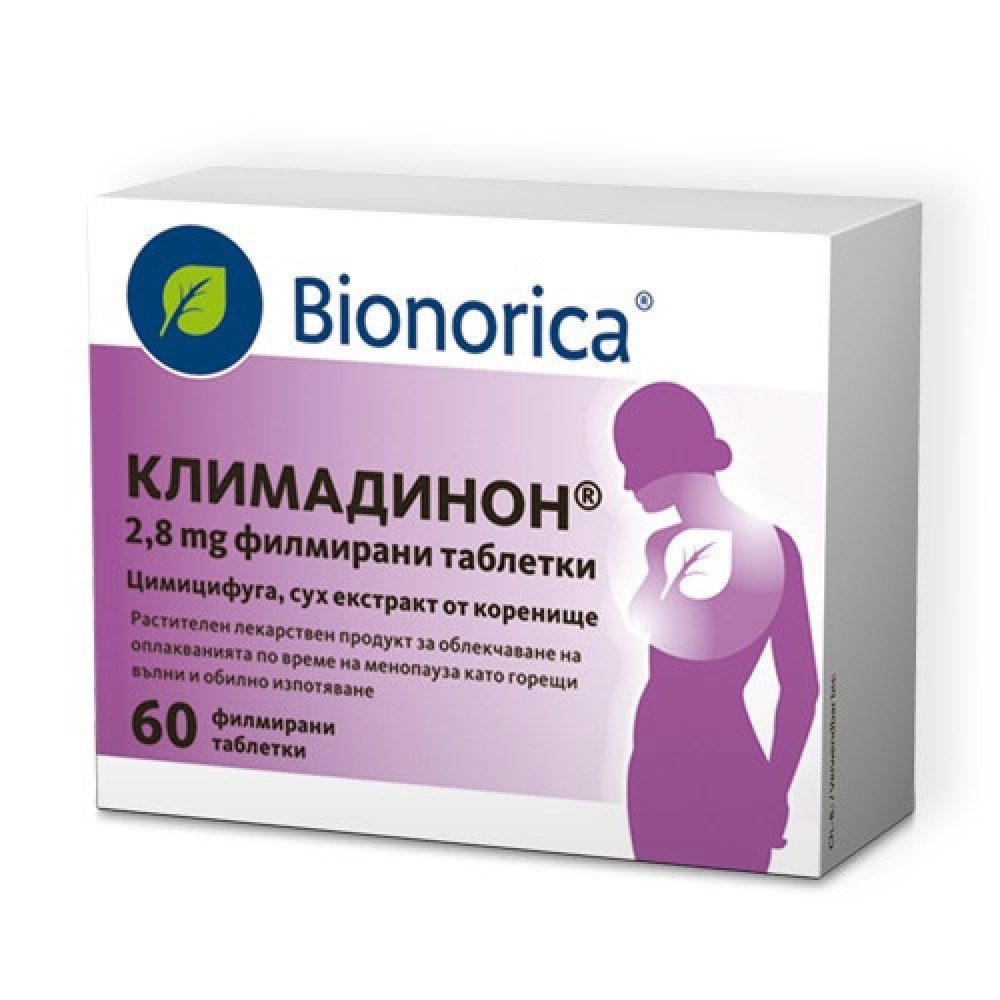 Климадинон при менопауза 2,8 мг x60 таблетки - Хормонален баланс