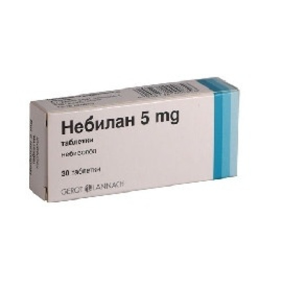 НЕБИЛАН табл 5 мг х 30 бр | Аптека Феникс