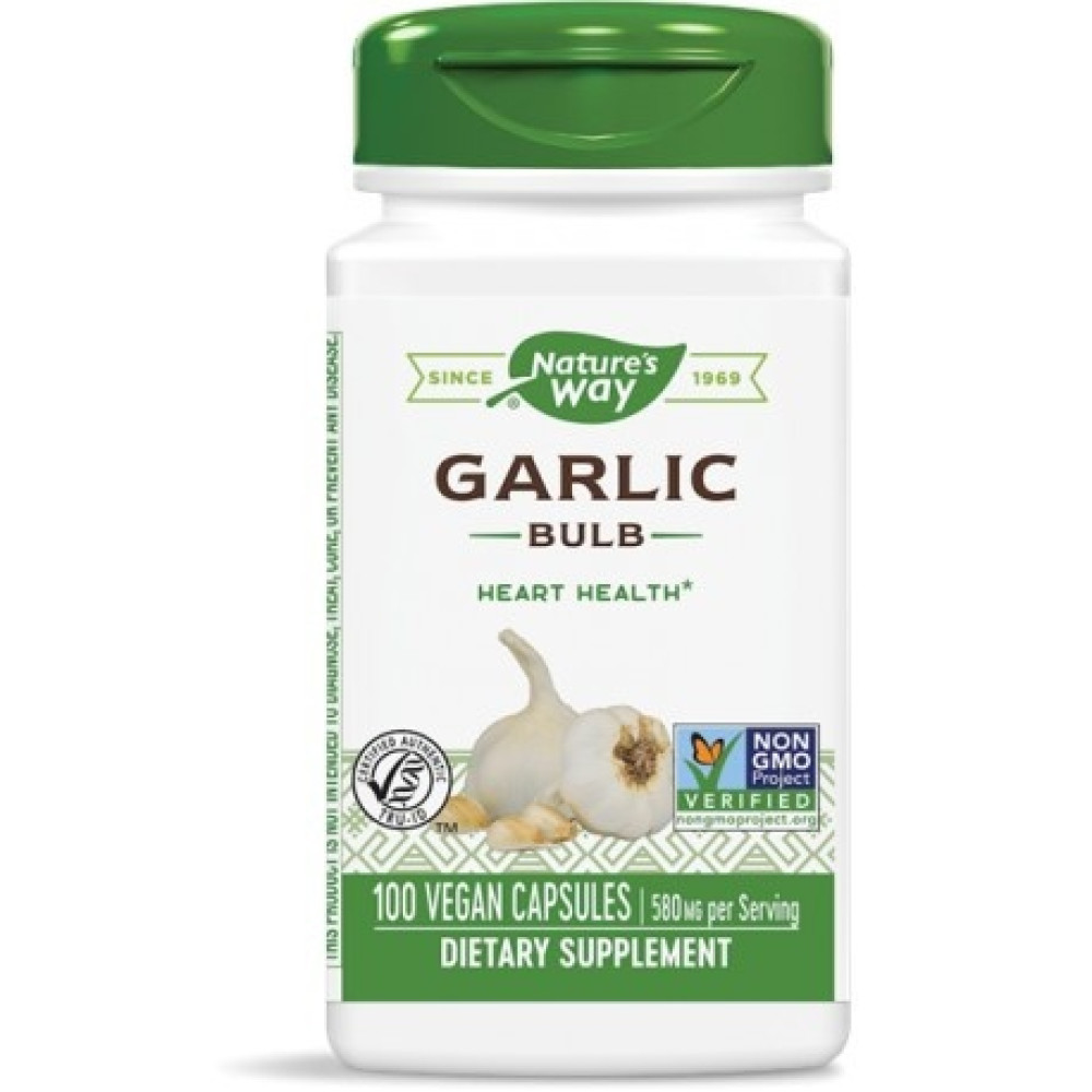 Garlic Bulb 580 mg 100 capsules / Чесън (луковица) 580 мг 100 капсули - Имунитет