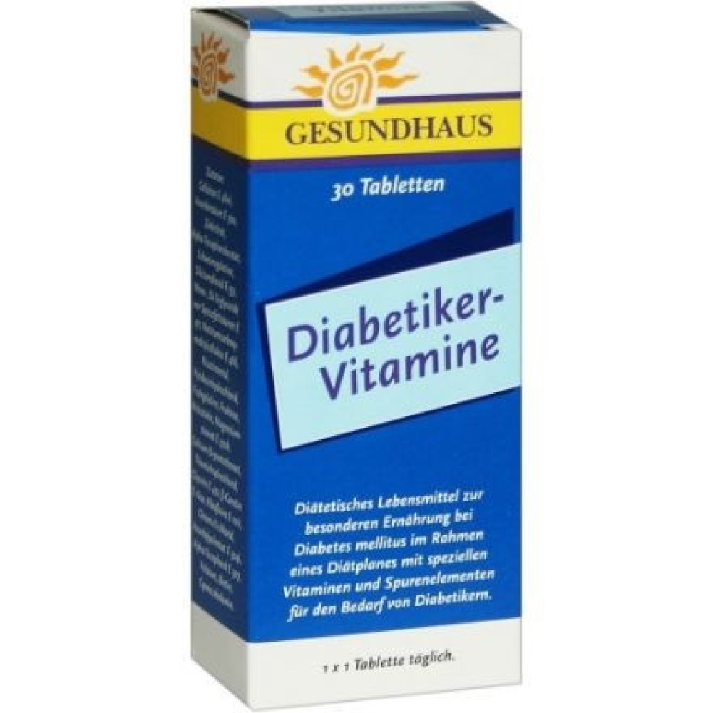 Витамини за диабетици х30 таблетки - Витамини и минерали