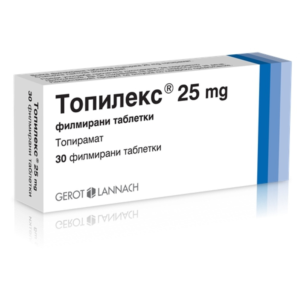 Topilex® 25 mg 30 film-coated tablets / Топилекс® 25 мг 30 филнирани таблетки - Лекарства с рецепта