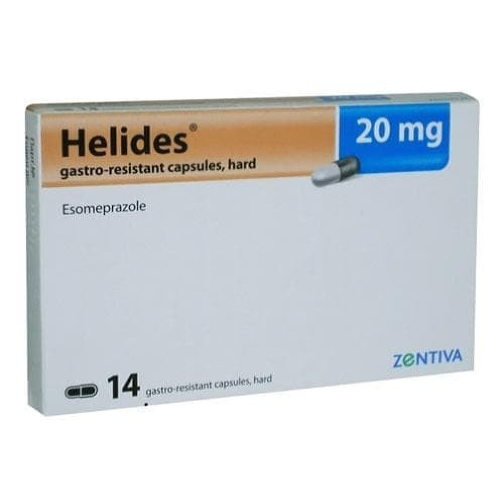 Helides 20 mg 14 capsules / Хелидес 20 мг 14 капсули - Лекарства с рецепта
