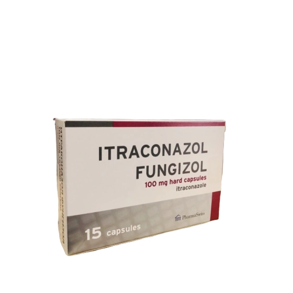 Itraconazol Fungizol 100 mg. 15 caps. / Итраконазол Фунгизол 100 мг. 15 капс. - Лекарства с рецепта
