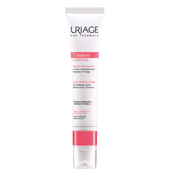URIAGE TOLEDERM CONTROL SOOTHING CARE успокояващ крем за лице за чувствителна кожа склонна към алергии 40 мл