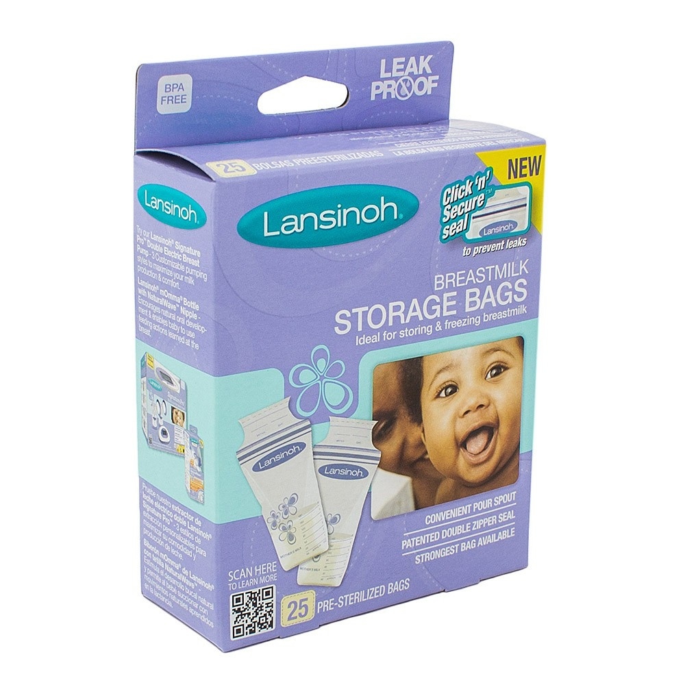 Lansinoh bags for storing milk 25 br. / Лансинох пликчета за съхранение на кърма 25 бр. - Кожни проблеми