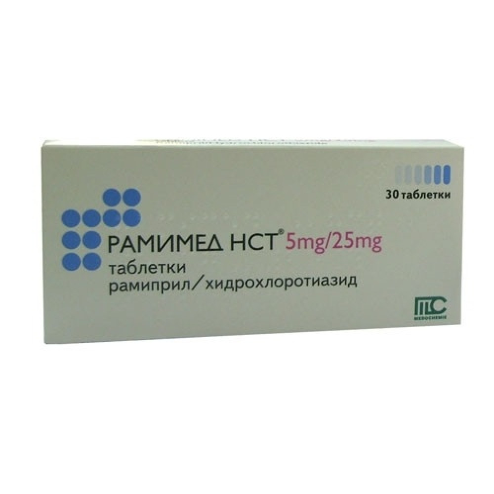 Ramimed HCT 5 mg/25 mg 30 tablets / Рамимед HCT 5 mg/25 mg 30 таблетки - Лекарства с рецепта