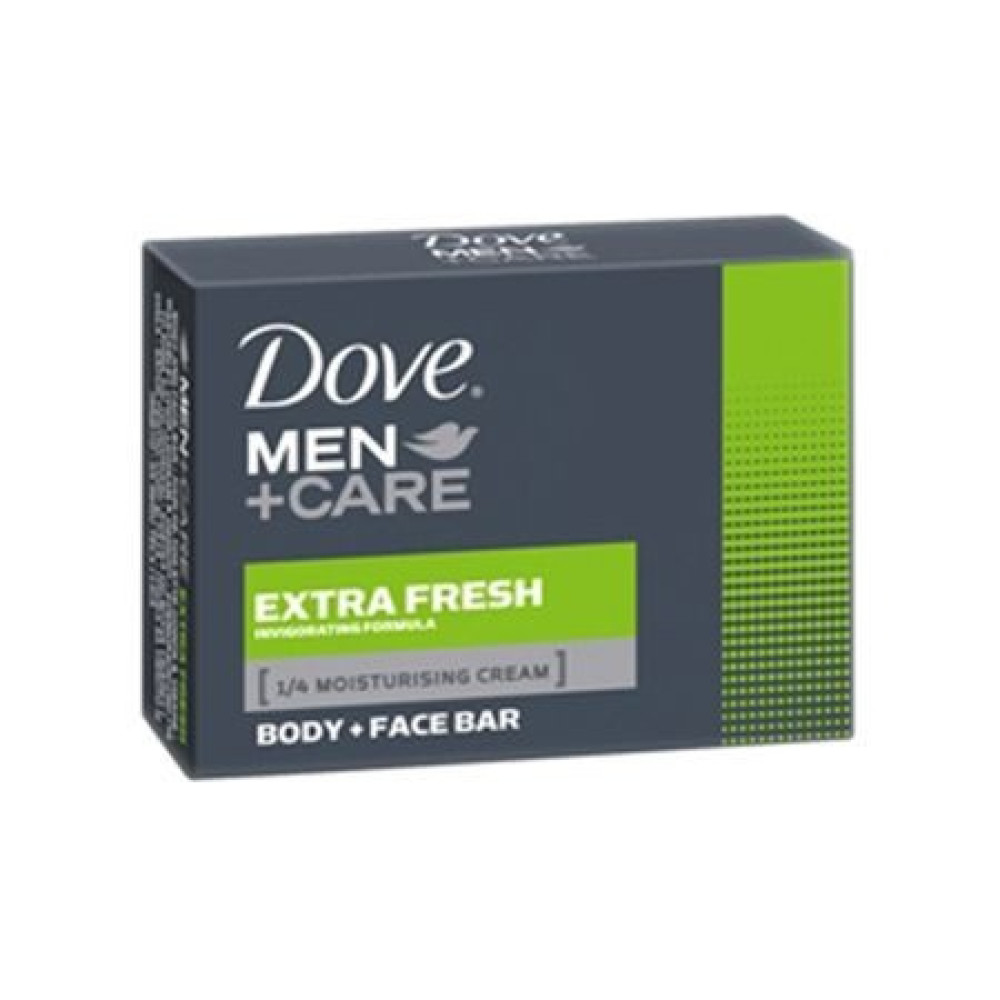 Dove Men Extra Fresh Крем-сапун за лице и тяло за мъже 90г -