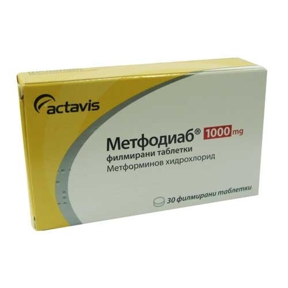 Metfodiab 1000 mg 30 film-coated tablets / Метфодиаб 1000 мг. 30 филмирани таблетки - Лекарства с рецепта Metfodiab 1000 mg 30 film-coated tablets / Метфодиаб 1000 мг. 30 филмирани таблетки - Лекарства с рецепта