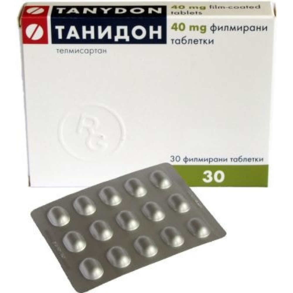 Tanydon 40 mg. 30 film-coated tablets / Танидон 40 мг. 30 филмирани таблетки - Лекарства с рецепта Tanydon 40 mg. 30 film-coated tablets / Танидон 40 мг. 30 филмирани таблетки - Лекарства с рецепта