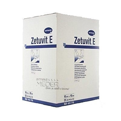 ХАРТМАН ПРЕВРЪЗКА ZETUVIT E стерилна атравматична абсорбираща 10 см/10 см х 25 бр /413770/