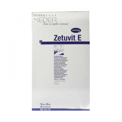 ХАРТМАН ПРЕВРЪЗКА ZETUVIT E стерилна атравматична абсорбираща 10 см/20 см х 25 бр /413771/