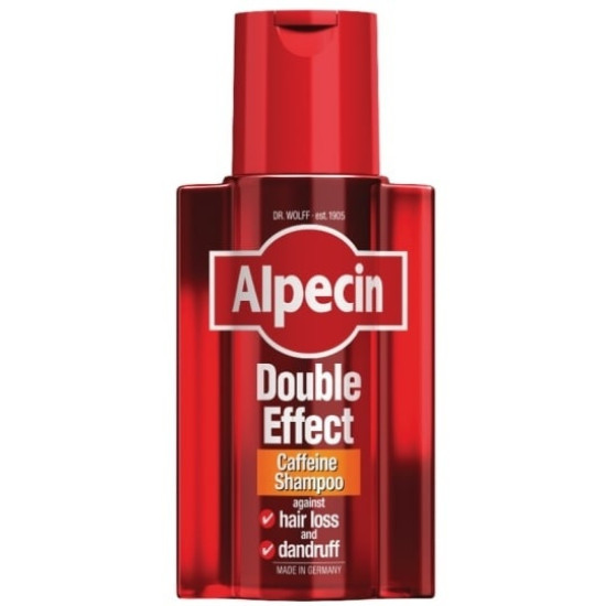 ALPECIN DOUBLE EFFECT SHAMPOO шампоан с двоен ефект против косопад и пърхот за мъже 200 мл