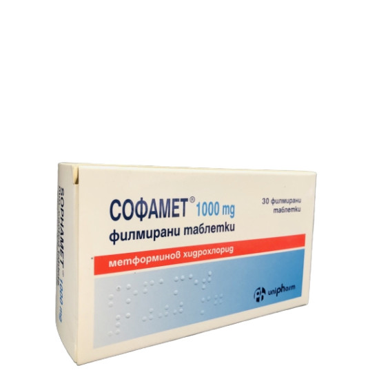 ᐉ СОФАМЕТ табл 1000 мг х 30 бр
