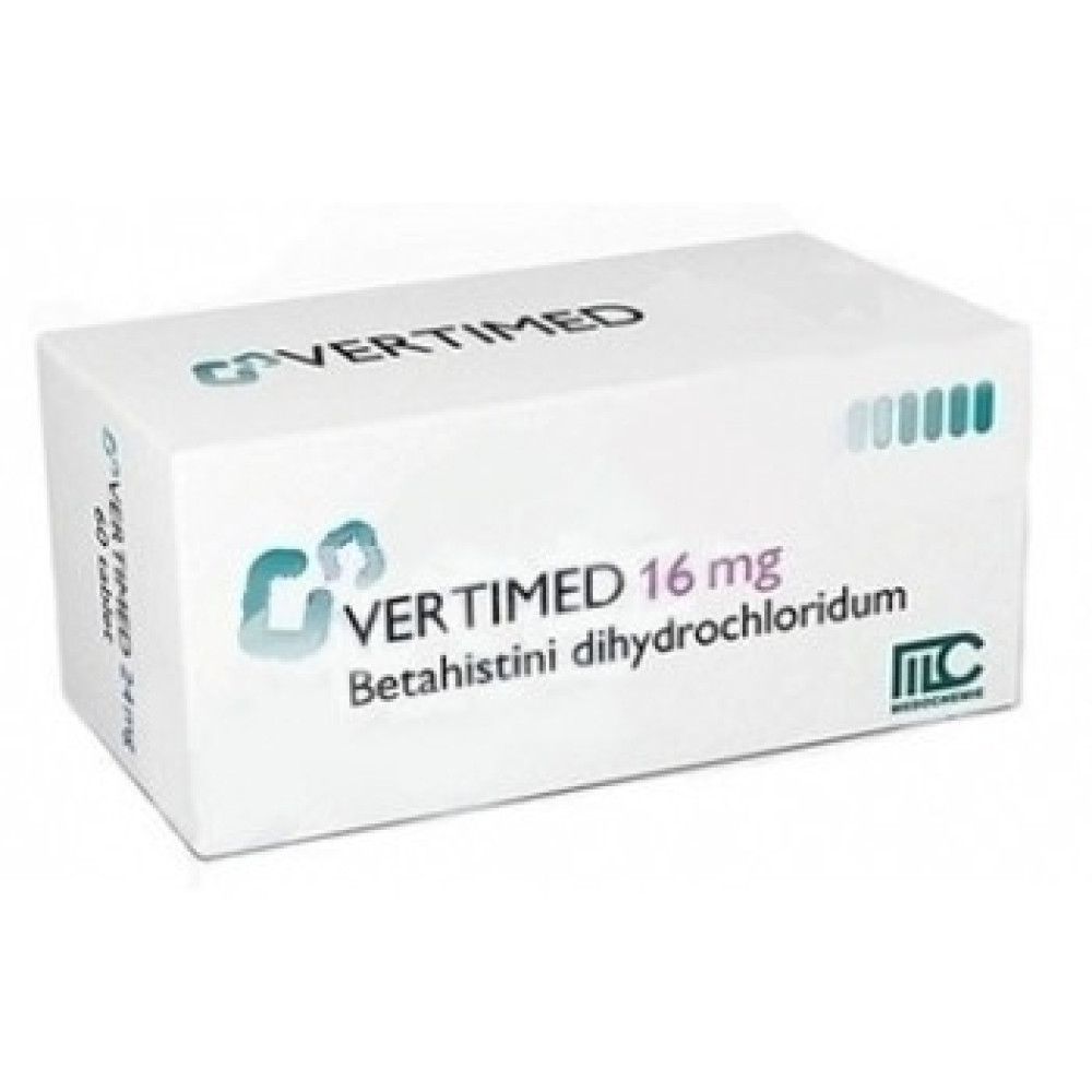 Вертимед 16 мг х90 таблетки - Лекарства с рецепта