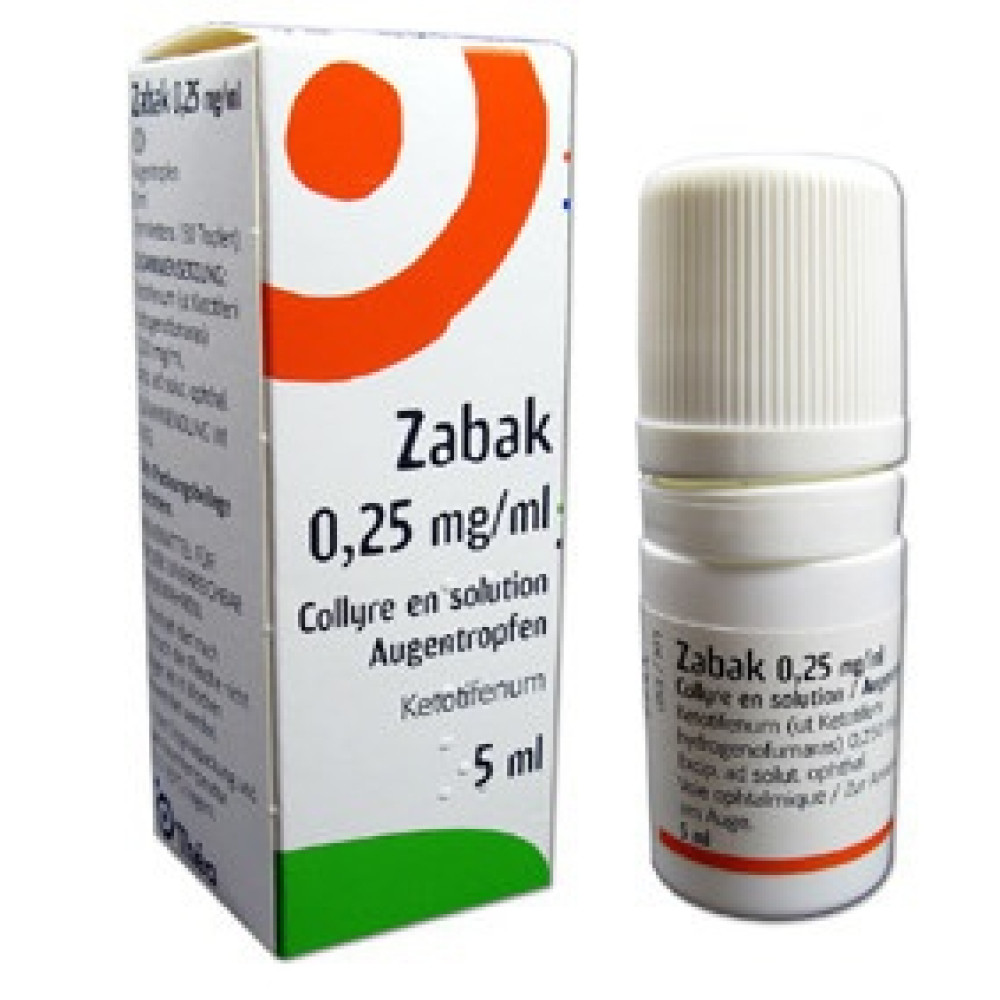 Zabac eye drops 0.25 mg/ml 5 ml / Забак капки за очи 0.25 мг/мл 5 мл - Алергия