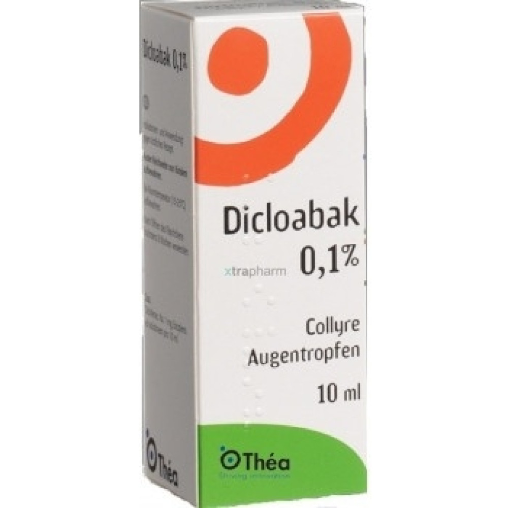 Dicloabak eye drops 0.1 % 10 ml. / Диклоабак капки за очи 0.1 % 10 мл. - Лекарства с рецепта