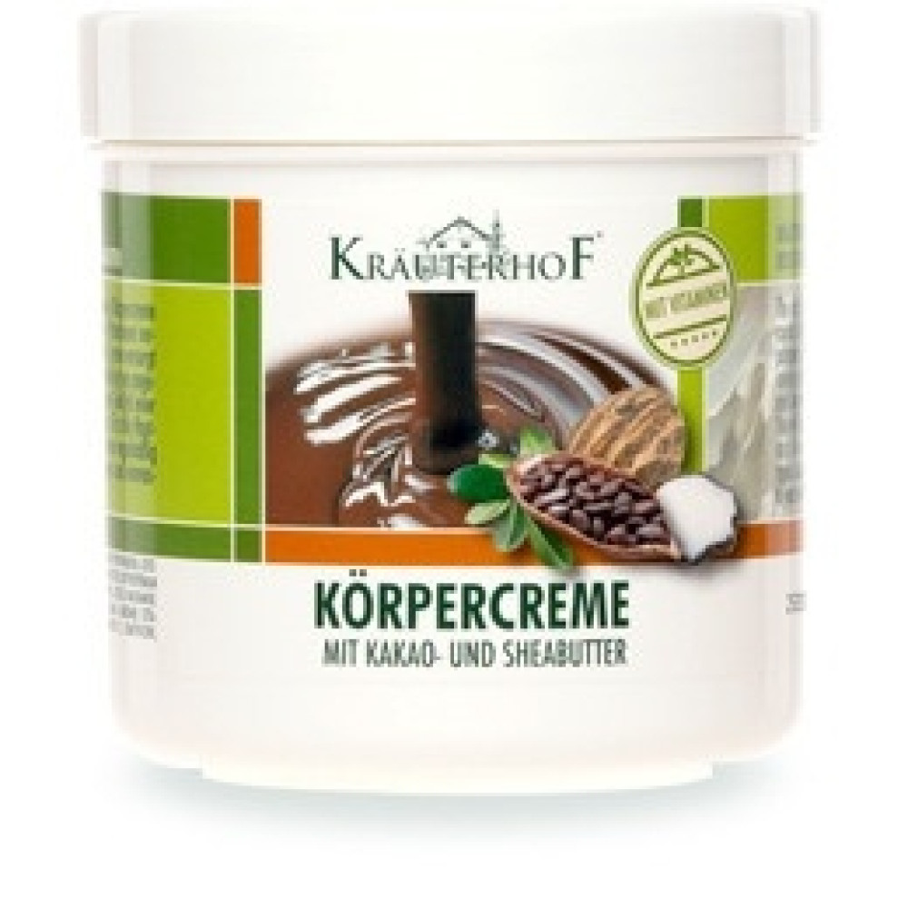 Krauterhof Крем за тяло с масло от какао и ший 250 мл - Козметика за Тяло