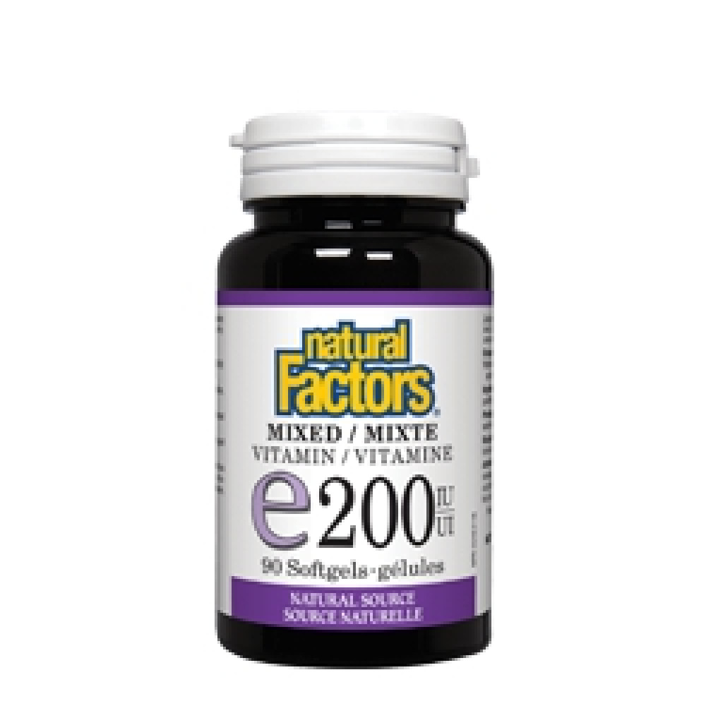 Natural Factors Витамин E 100 мг/200IU х90 капсули - Антиоксиданти