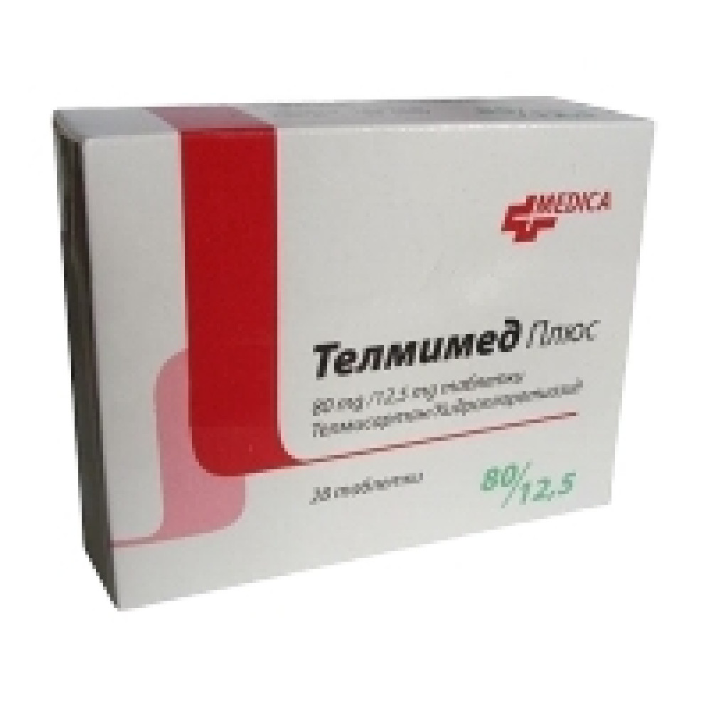 Telmimed Plus 80 mg/12,5 mg 28 tablets / Телмимед Плюс 80 mg/12,5 mg 28 таблетки - Лекарства с рецепта