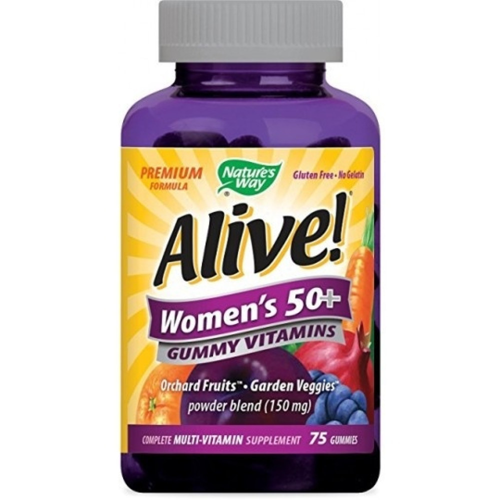 Alive Мултивитамини за жени над 50 години х75 желирани таблетки - За възрастни
