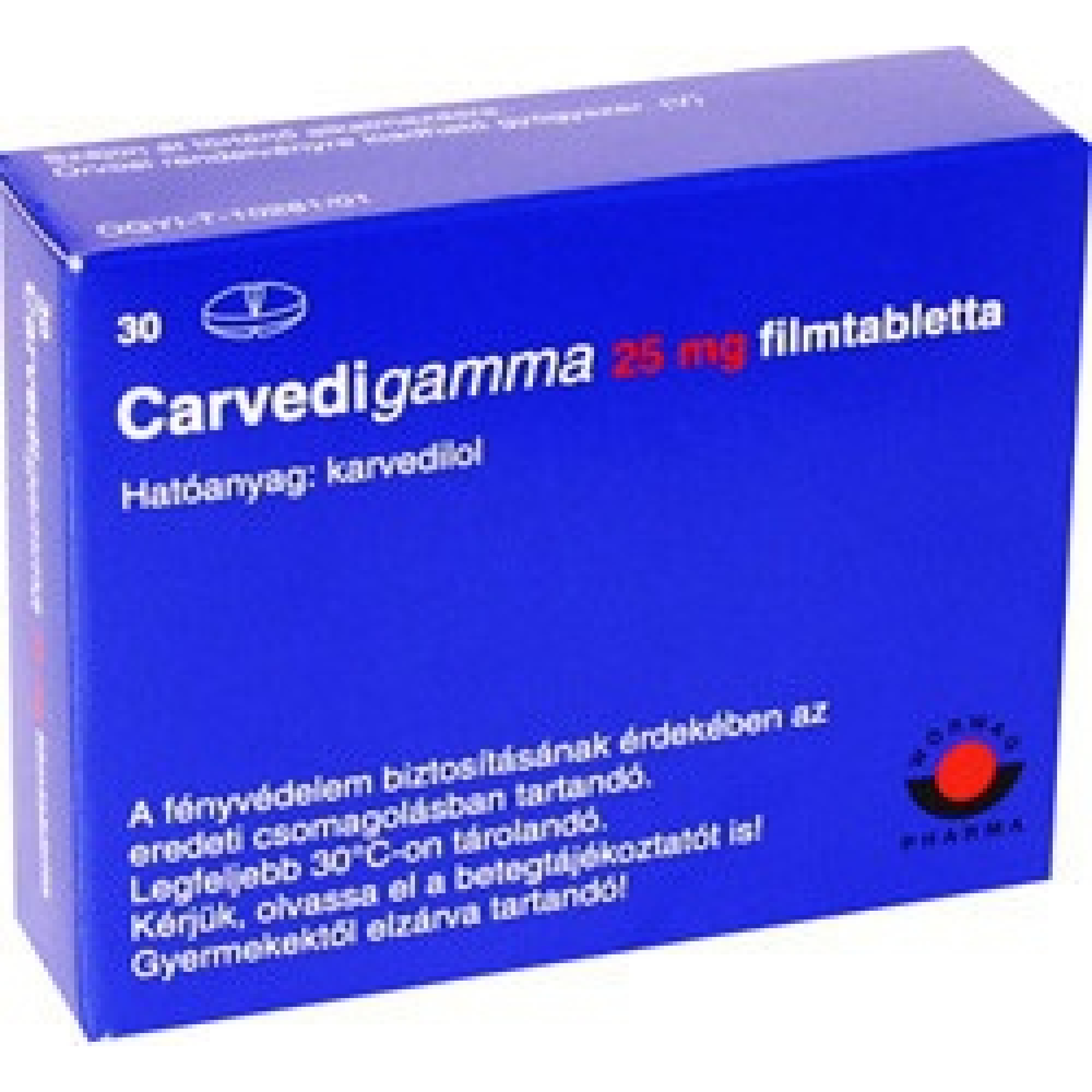 КАРВЕДИГАММА табл 25 мг х 30 бр | Аптека Феникс