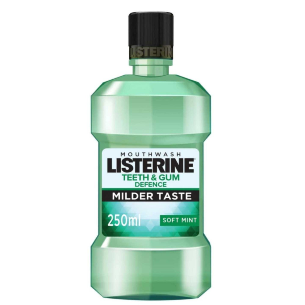 Listerine Teeth Gum Defence вода за уста, предотвратява натрупването на зъбен камък, зъбната плака 500мл. -