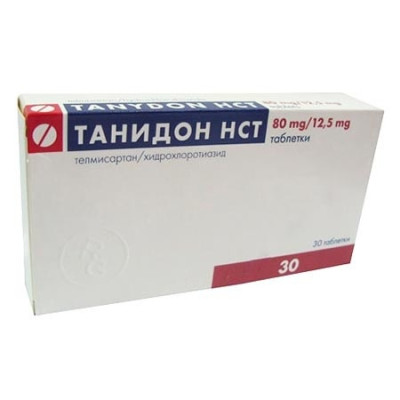 ТАНИДОН HCT табл 80 мг/12.5 мг х 30 бр