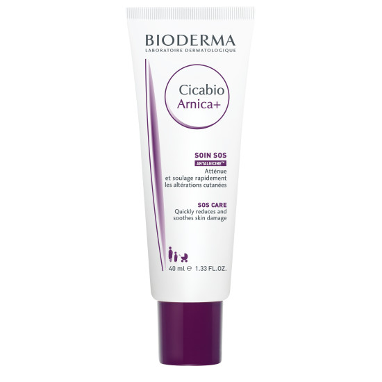 BIODERMA CICABIO Arnica+ Cream възстановяващ крем за лице и тяло за отслабена кожа при натъртвания охлузвания и синини 40 мл