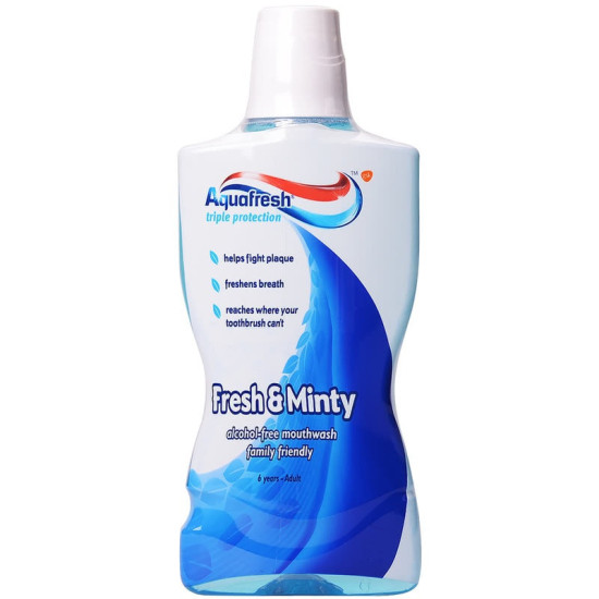 АКВАФРЕШ FRESH & MINTY вода за уста 500 мл