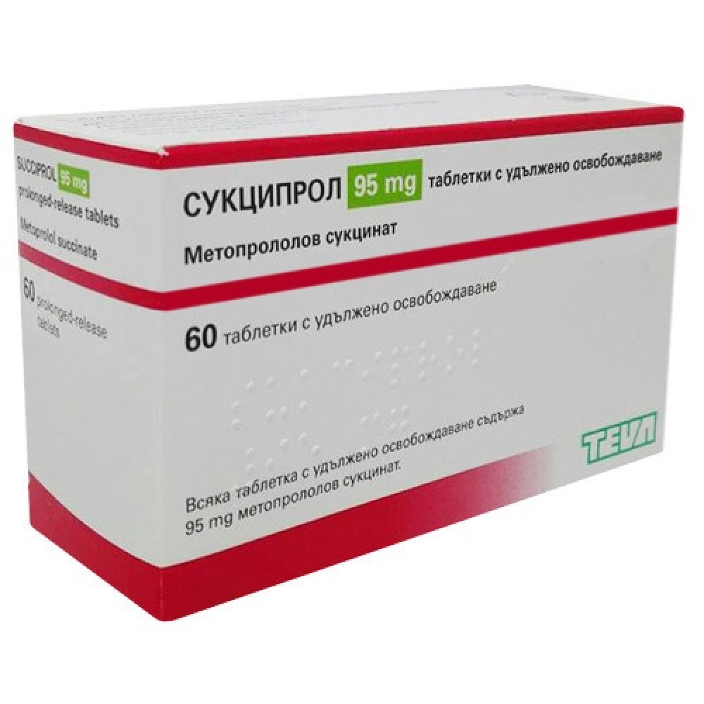 СУКЦИПРОЛ 95МГ X 60 ТАБЛЕТКИ - СУКЦИПРОЛ 95МГ X 60 ТАБЛЕТКИ -
