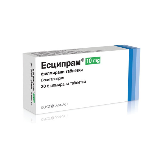 ЕСЦИПРАМ табл 10 мг х 30 бр