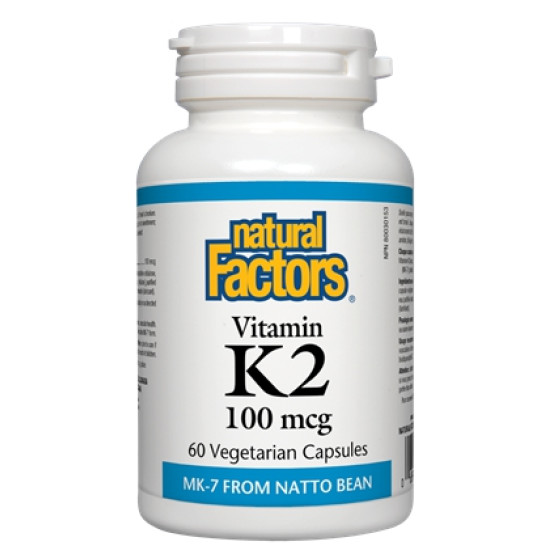 ВИТАМИН K2 капс 100 мкг х 60 бр NATURAL FACTORS
