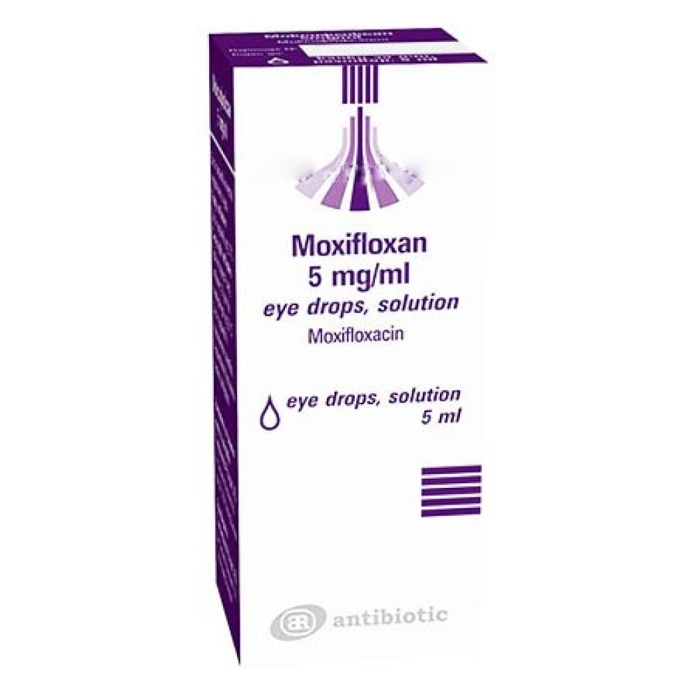 Moxifloxan 5 mg/ml eye drops, solution 5 ml. / Моксифлоксан 5 mg/ml капки за очи, разтвор 5 мл. - Лекарства с рецепта