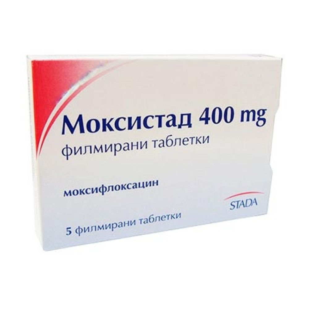 Моксистад 400 mg х 5 филмирани таблетки - Лекарства с рецепта